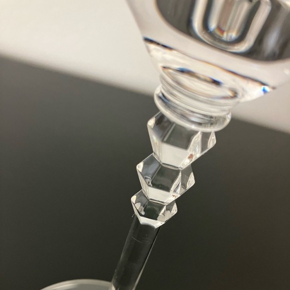 Mikasa Sonata Platin Lead Crystal Candlestick Silver Trim - Picture 3 of 7